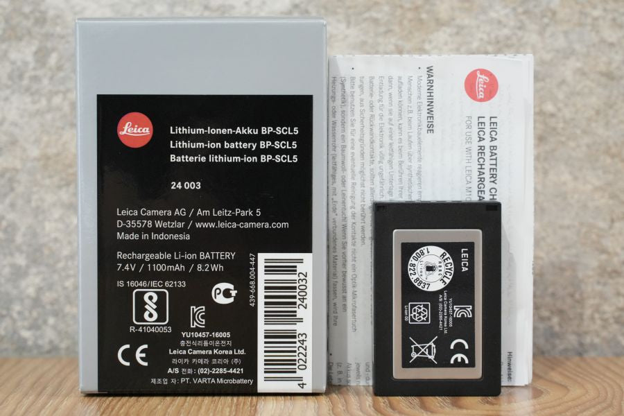 LEICA BP-SCL5 M10用バッテリー 24003 2025年6月購入品