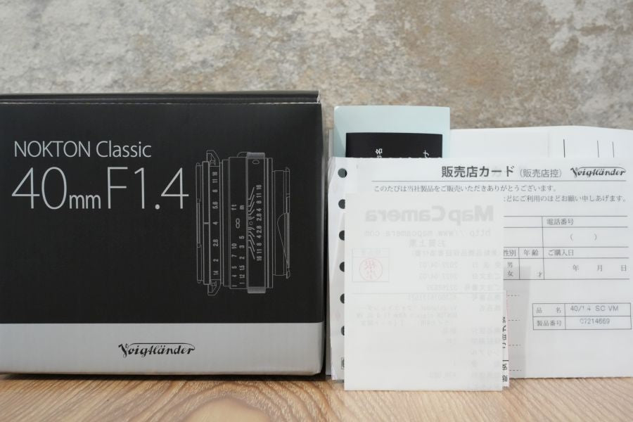 Voigtlander NOKTON classic 40mm F1.4 SC VM 箱付き