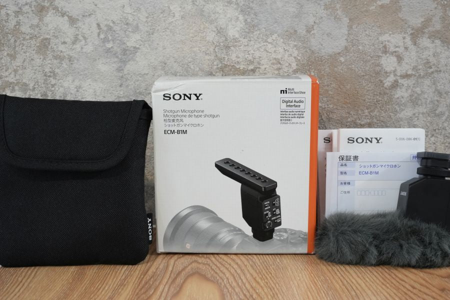 SONY ショットガンマイクロフォン ECM-B1M 付属品完備