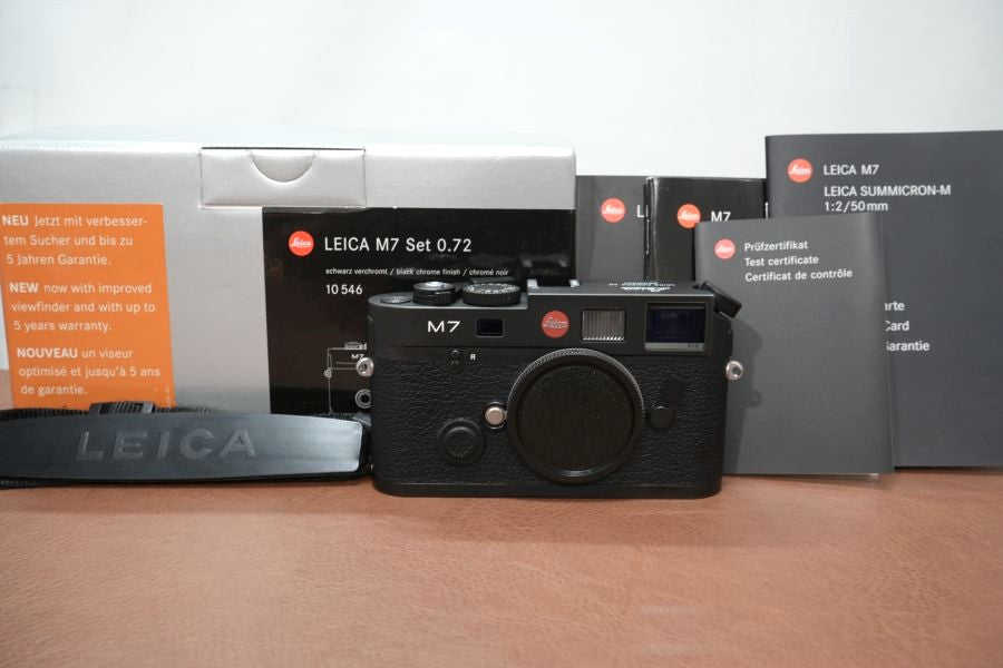 LEICA M7 後期 Engrave 0.72 Black 箱付き