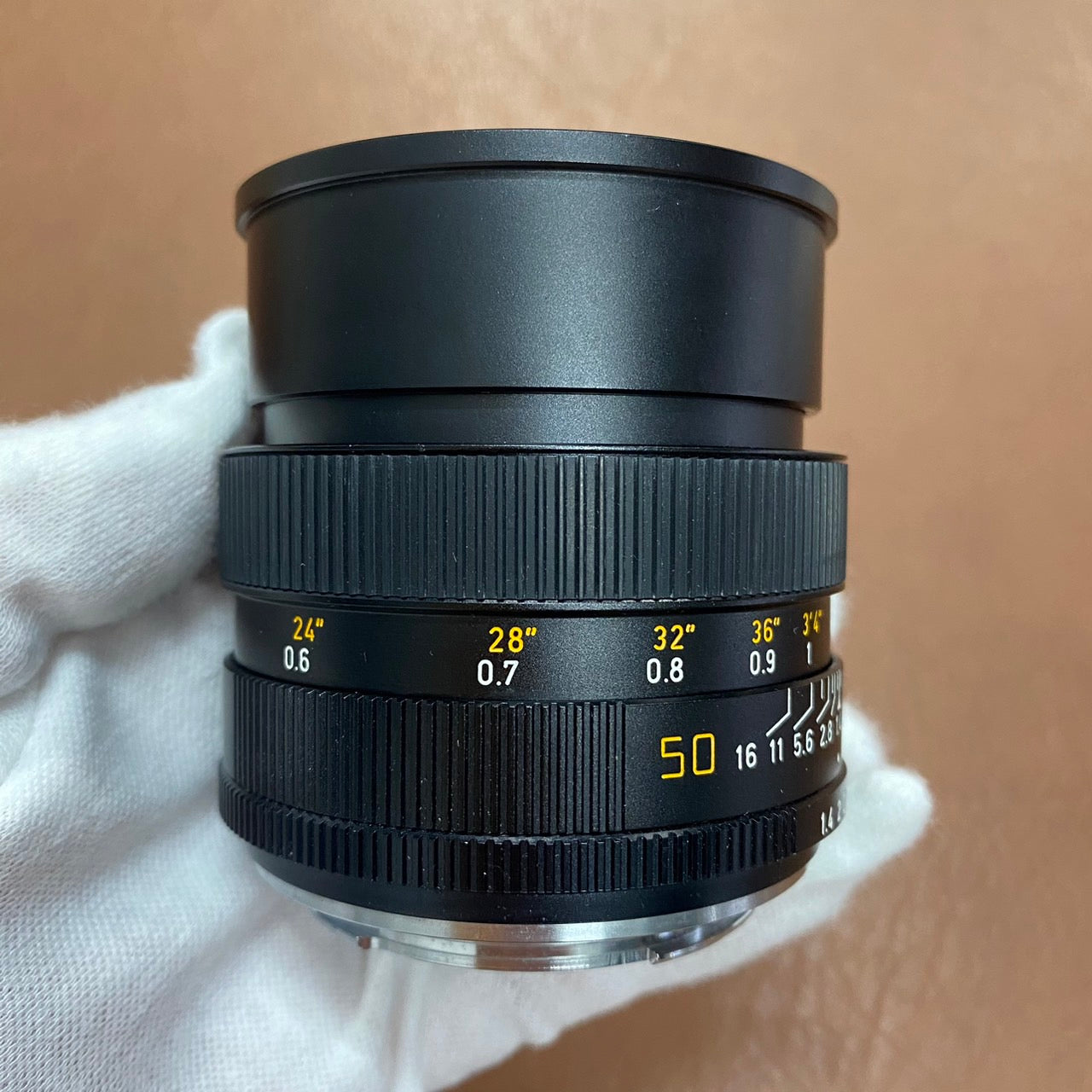 LEICA Summilux R50mm 3-CAM フード組み込み OH済み