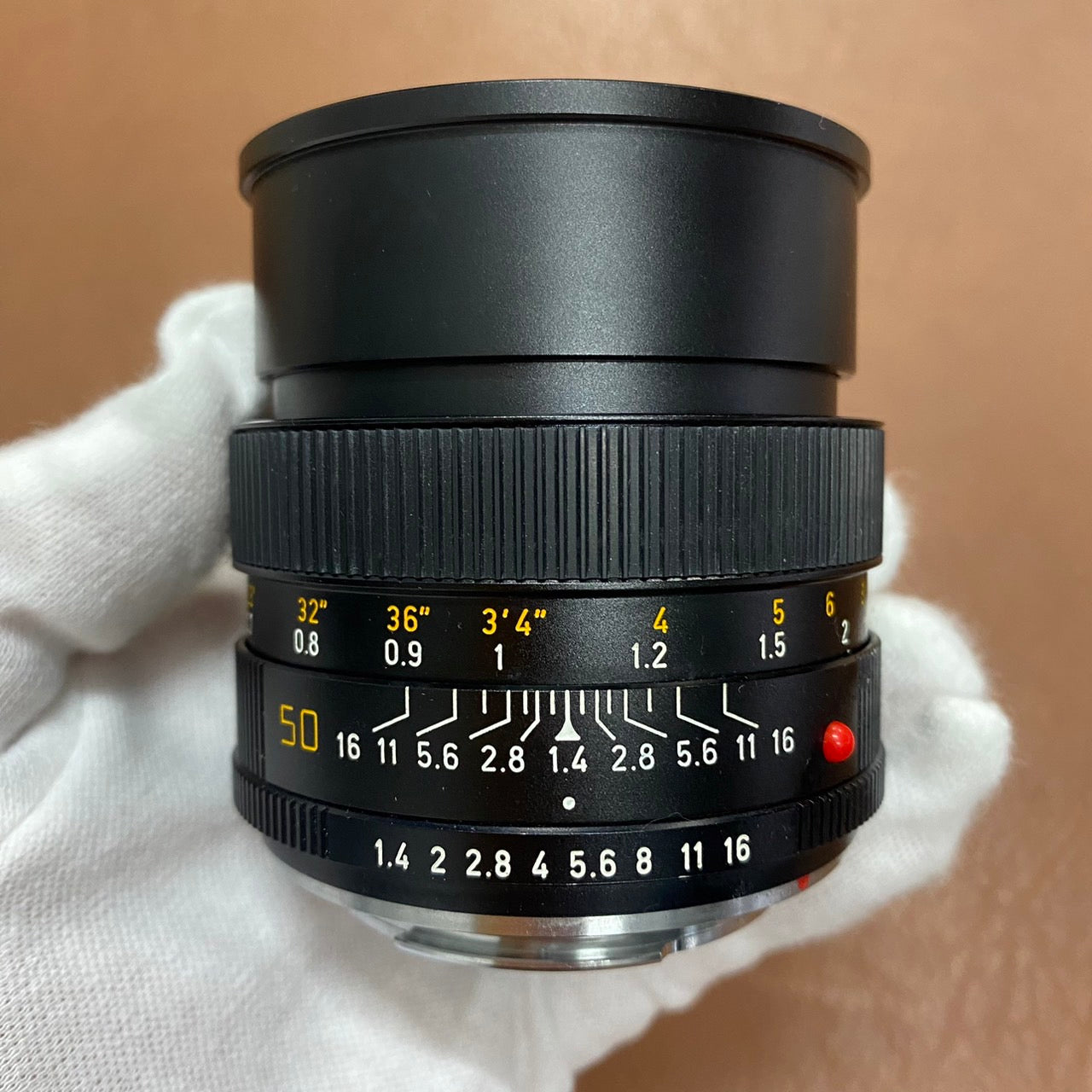 LEICA Summilux R50mm 3-CAM フード組み込み OH済み