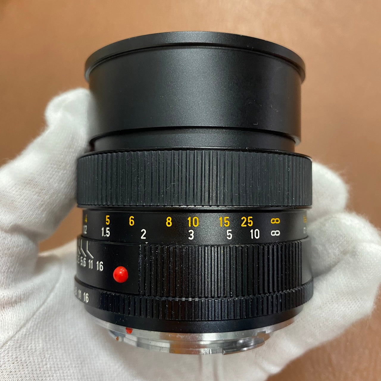 LEICA Summilux R50mm 3-CAM フード組み込み OH済み