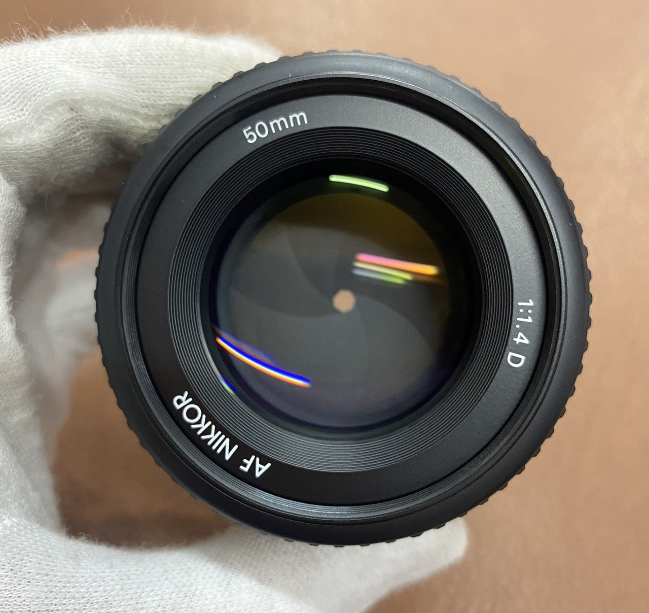 Nikon Ai AF Nikkor 50mm F1.4D フード付き
