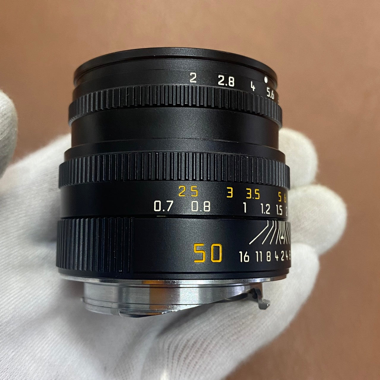 LEICA Summicron M50mm f2.0 4th Black フード組み込み