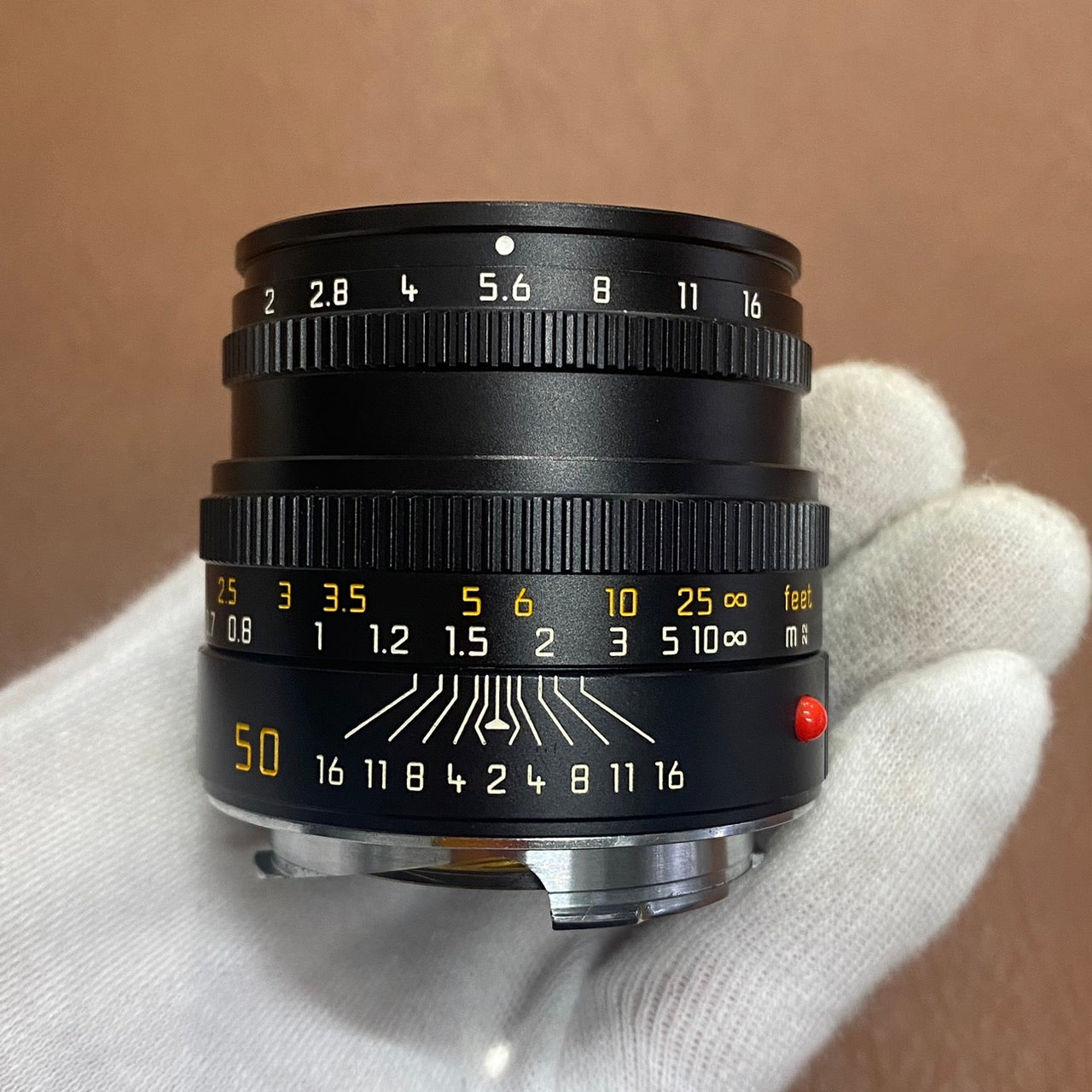 LEICA Summicron M50mm f2.0 4th Black フード組み込み
