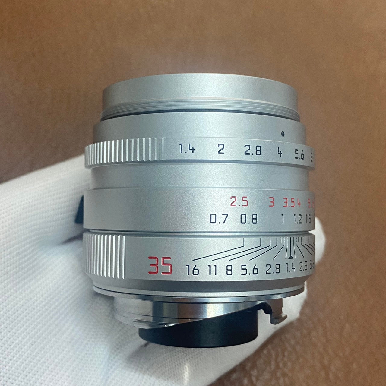 LEICA Summilux M35mm f1.4 ASPH. 11675 FLE Silver 6bit 極美品