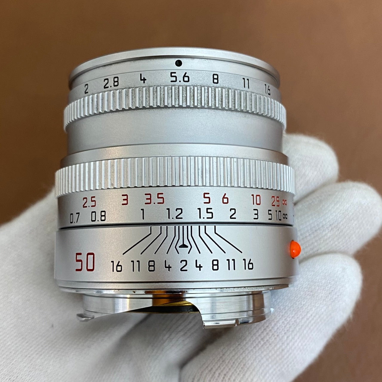 LEICA Summicron M50mm f2.0 4th Silver フード組み込み OH済み