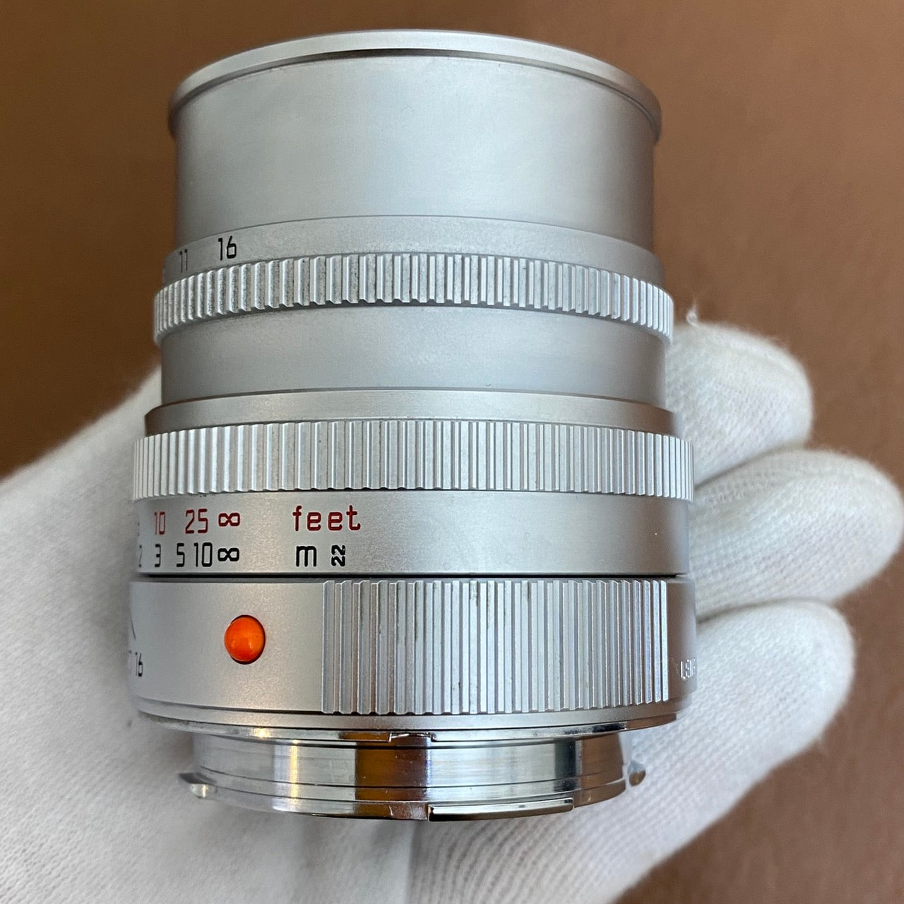 LEICA Summicron M50mm f2.0 4th Silver フード組み込み OH済み
