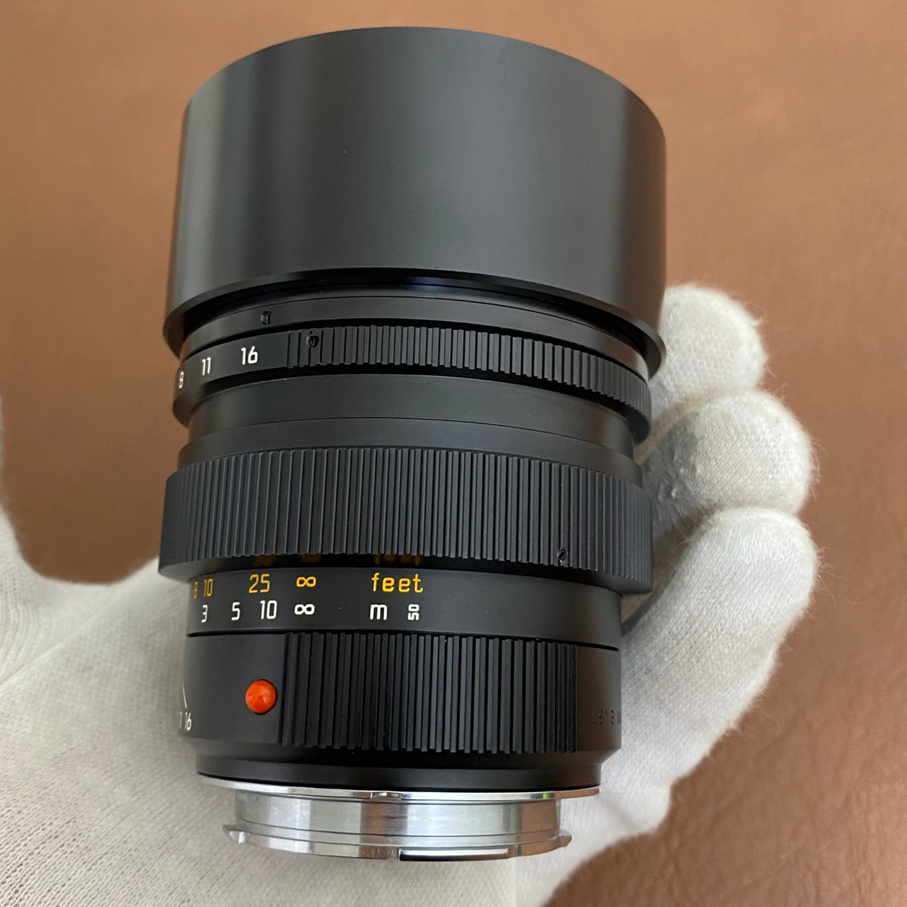 LEICA Summilux M75mm f1.4 フード組み込み