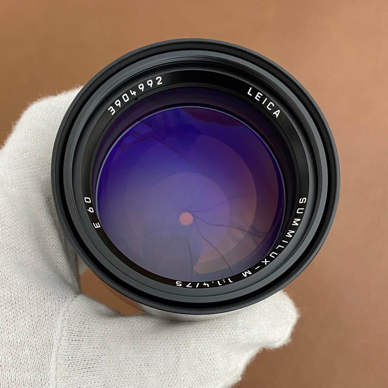 LEICA Summilux M75mm f1.4 フード組み込み