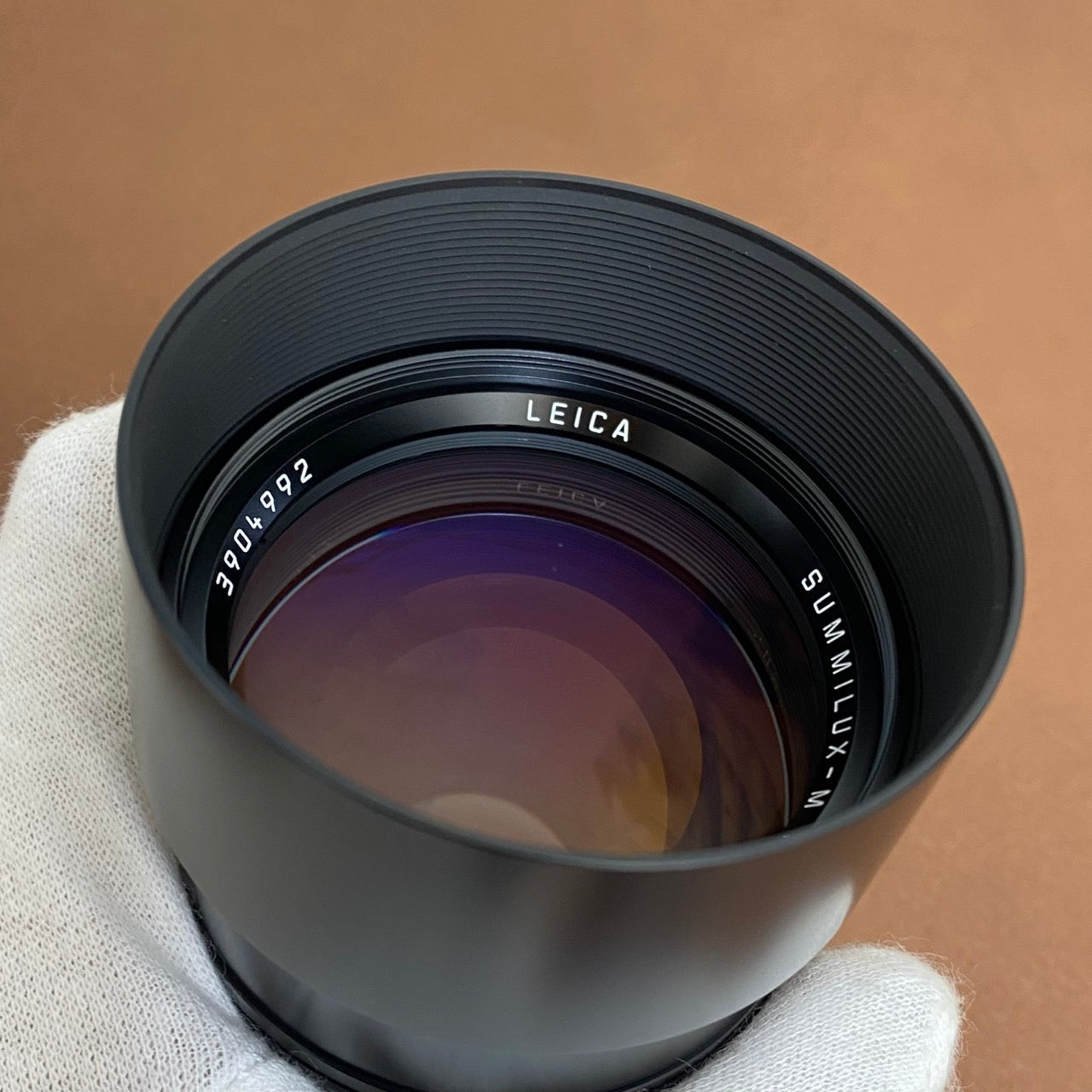 LEICA Summilux M75mm f1.4 フード組み込み