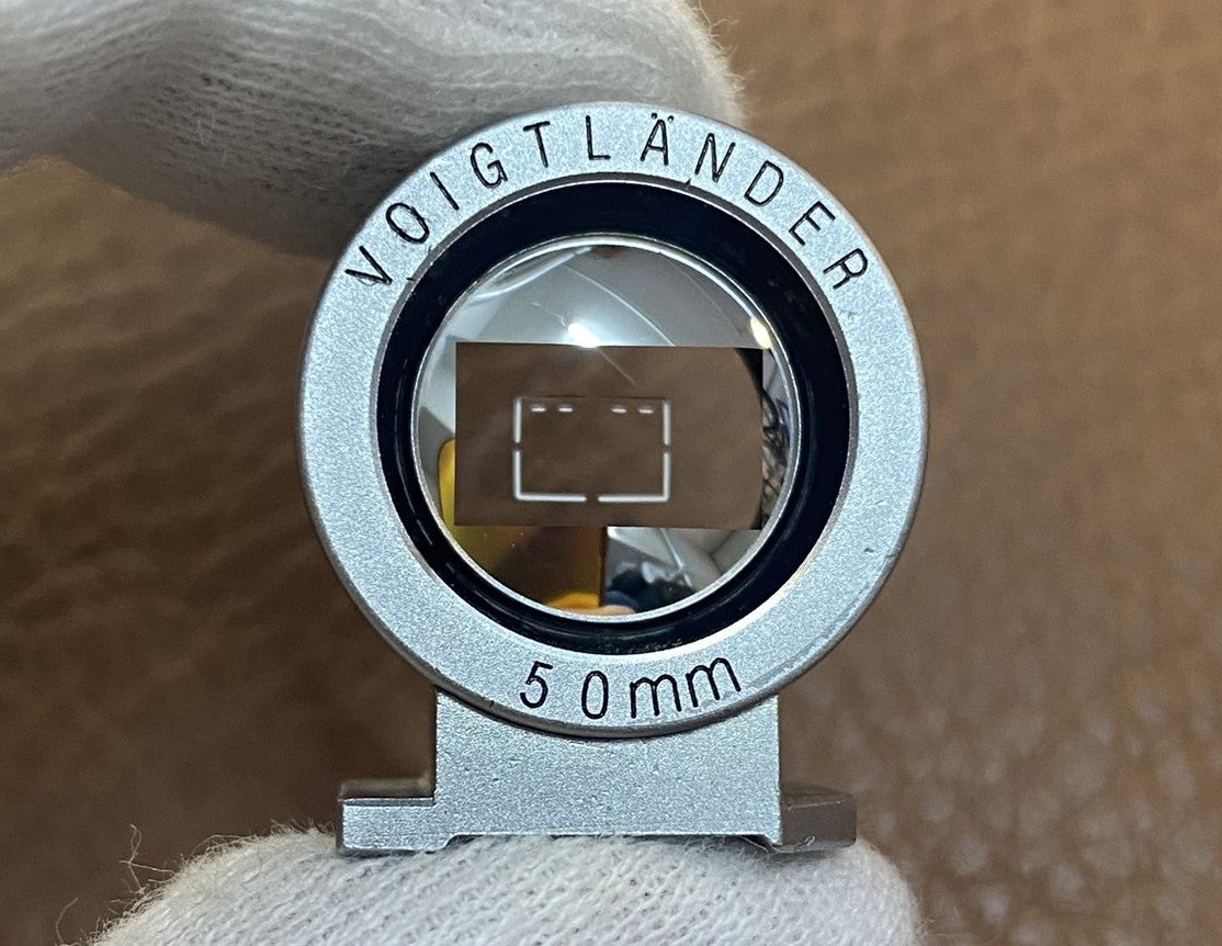 Voigtlander 50mm ビューファインダー Silver 箱あり