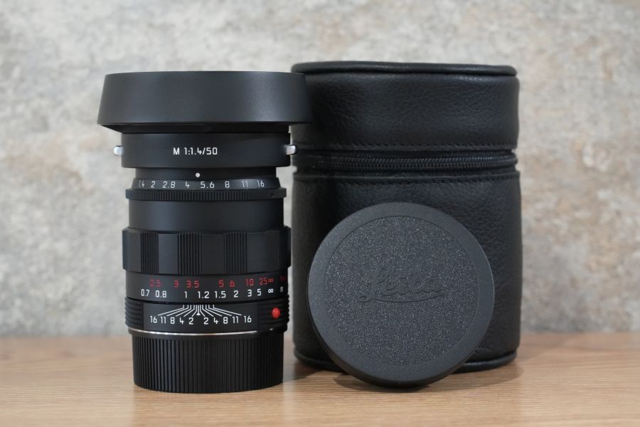 LEICA Summilux M50mm f1.4 ASPH. Black Chrome 11688 付属品完備