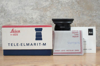 LEICA Tele-Elmarit M90mm f2.8 2nd Black 1984年製 箱＆フード付き