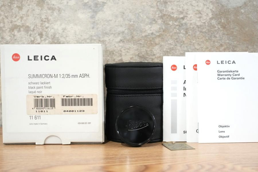 Summicron M35mm f2.0 ASPH. Black Paint Millennium 付属品完備