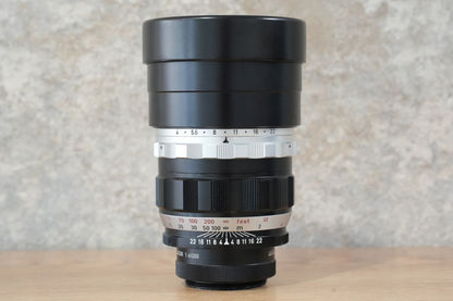Telyt L200mm f4.0 フード組込 ビゾフレックス用+14020接写リング 1967年製 メンテナンス済み