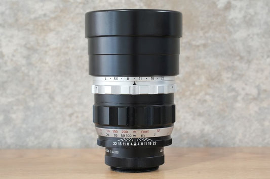 Telyt L200mm f4.0 フード組込 ビゾフレックス用+14020接写リング 1967年製 メンテナンス済み