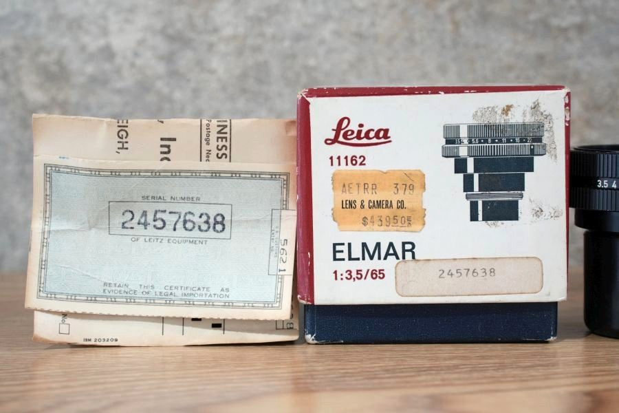 Elmar M65mm f3.5 Black ビゾフレックス用+16464ヘリコイド 1970年製 メンテナンス済み