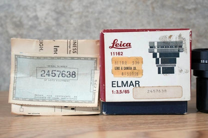Elmar M65mm f3.5 Black ビゾフレックス用+16464ヘリコイド 1970年製 メンテナンス済み