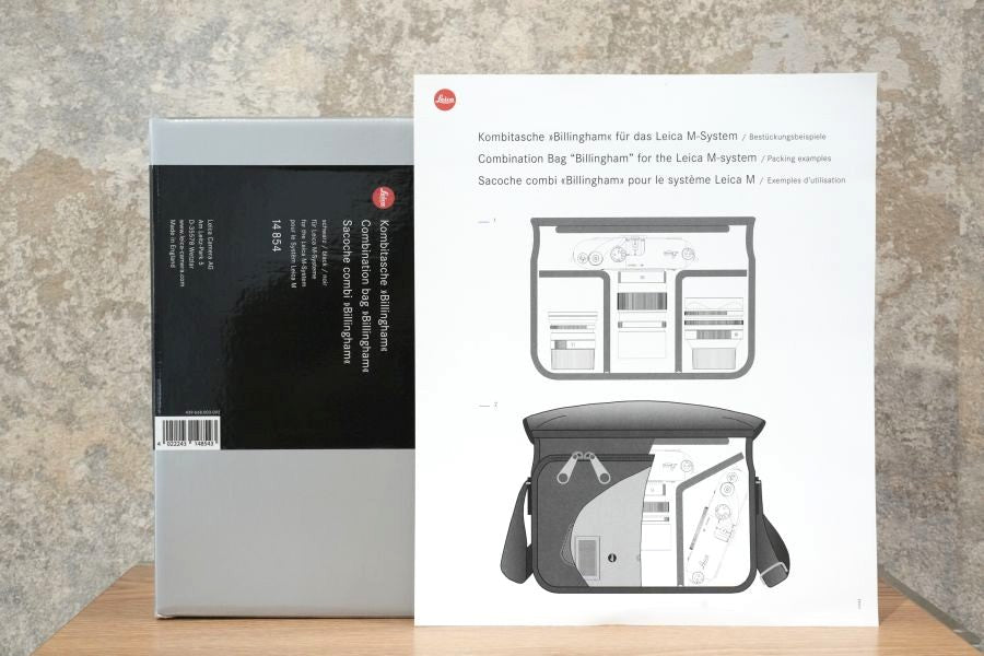 LEICA コンビネーションバッグ M ビリンガム ブラック 14854 箱付き