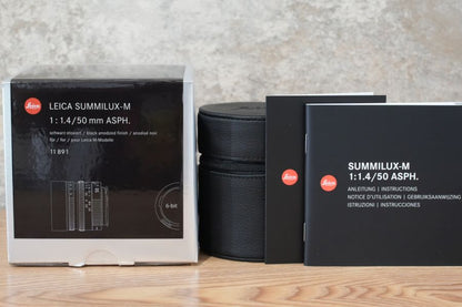 LEICA Summilux M50mm f1.4 ASPH.6bit Black 11891 2021年製 付属品完備
