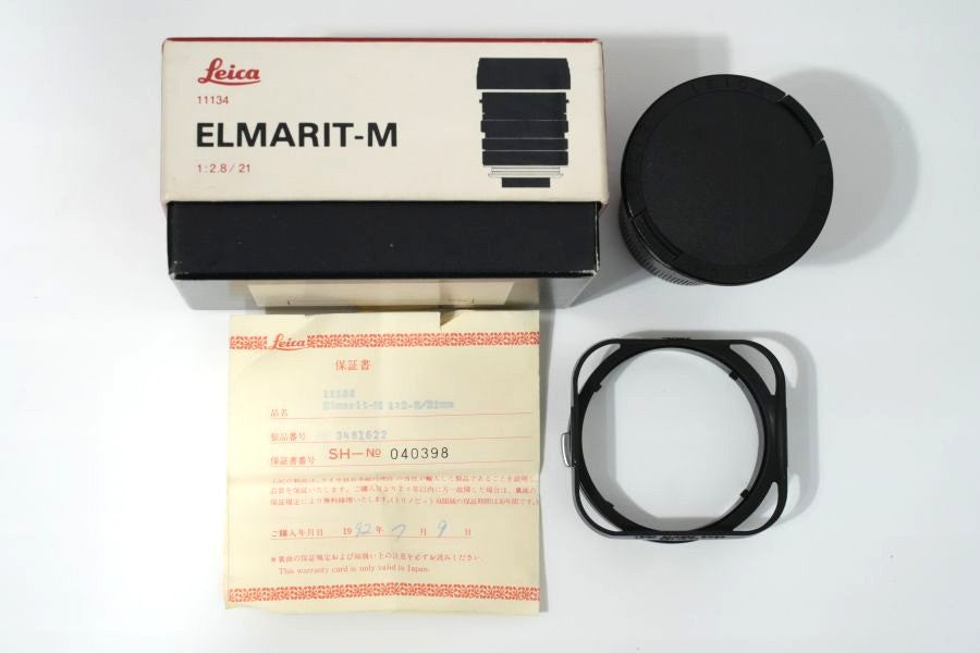 LEICA Elmarit M21mm f2.8 1st 後期 1988年製 箱＆フード付き