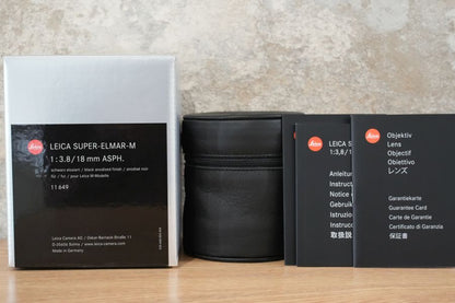 LEICA Super-Elmar M18mm f3.8 ASPH.11649 付属品完備