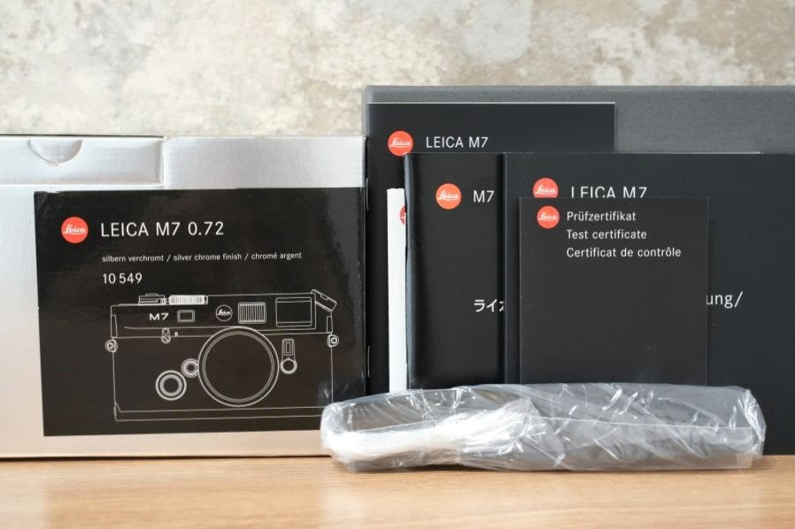 LEICA M7 Engrave 0.72 Silver 2007年製 付属品完備 メンテナンス済み