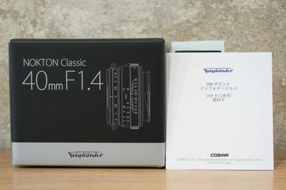 Voigtlander NOKTON Classic 40mm f1.4 MC VM 箱付き