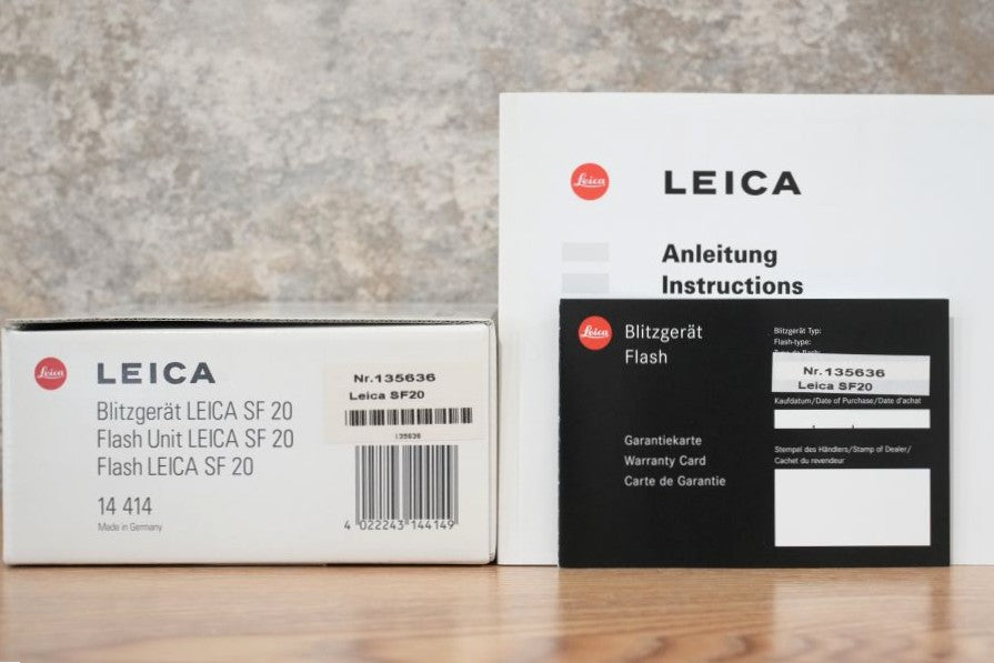 LEICA SF20 フラッシュ ストロボ 14414 箱付き