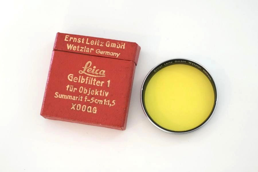 LEICA 13160/XOOQG Summarit 41mm Yellow フィルター 箱付き