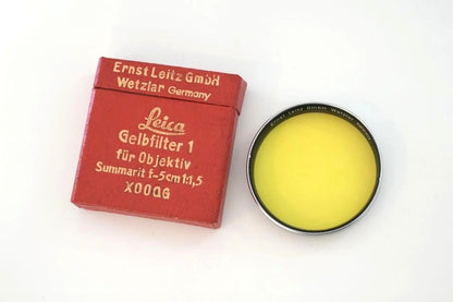 LEICA 13160/XOOQG Summarit 41mm Yellow フィルター 箱付き