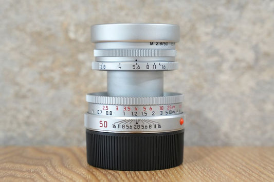 ELmar M50mm f2.8 Silver 最短0.7m  1997年製 OH済み