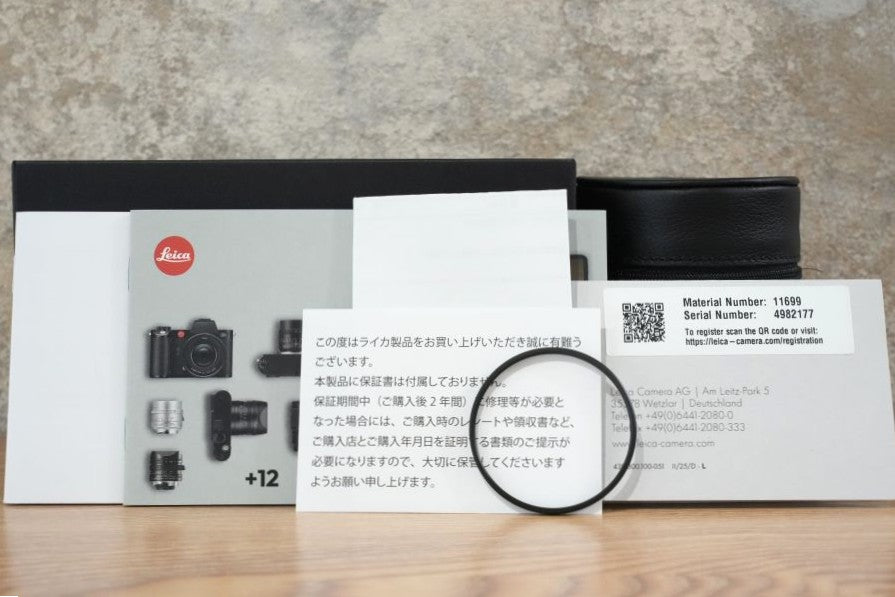 APO-Summicron M35mm f2.0 ASPH.Black 11699 2025年製 ライカ保証付き 付属品完備
