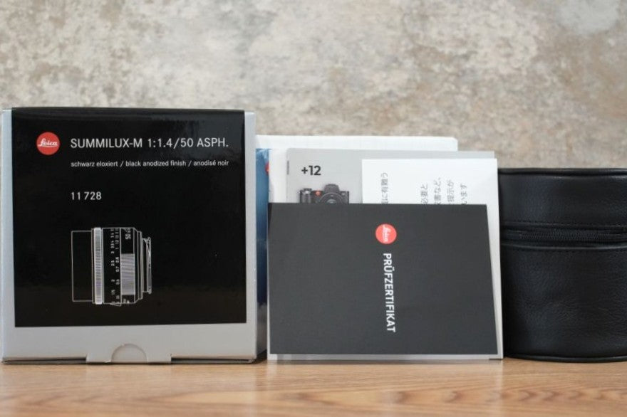 Summilux M50mm f1.4 ASPH. Black 11728 2024年製 ライカ保証付き 付属品完備