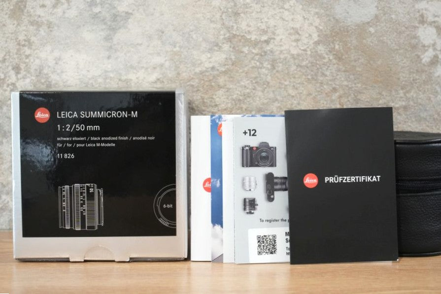 LEICA Summicron M50mm f2.0 Black 6bit 11826 2024年製 付属品完備
