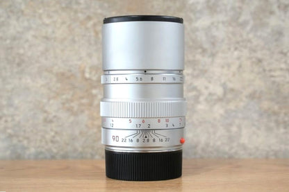 LEICA Elmarit M90mm f2.8 フード組み込み Silver 1997年製 付属品完備