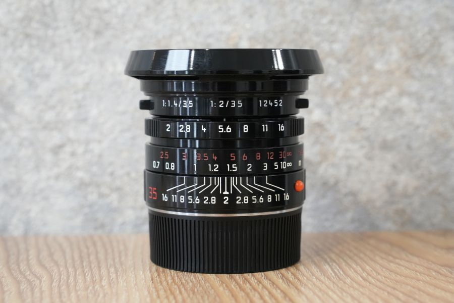 LEICA Summicron M35mm f2.0 ASPH. Black Paint ミレニアム 純正フード付き