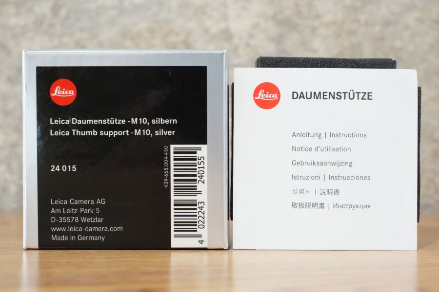 LEICA M10用 サムレスト シルバー 24015 箱付き