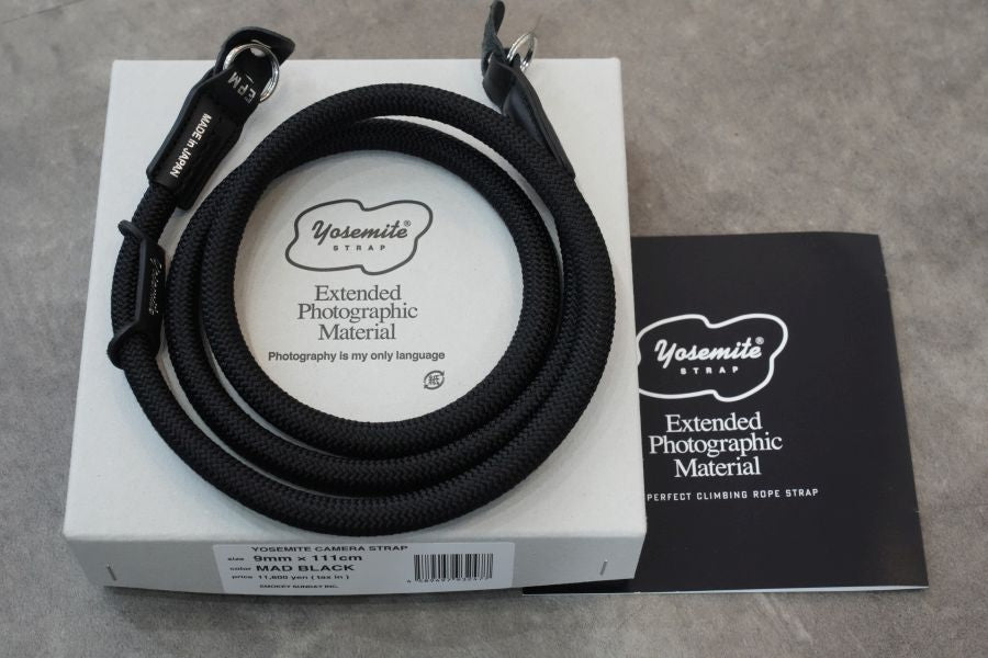 YOSEMITE CAMERA STRAP 111cm MAD BLACK