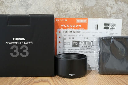 FUJINON XF33mm F1.4 R LM WR 付属品完備