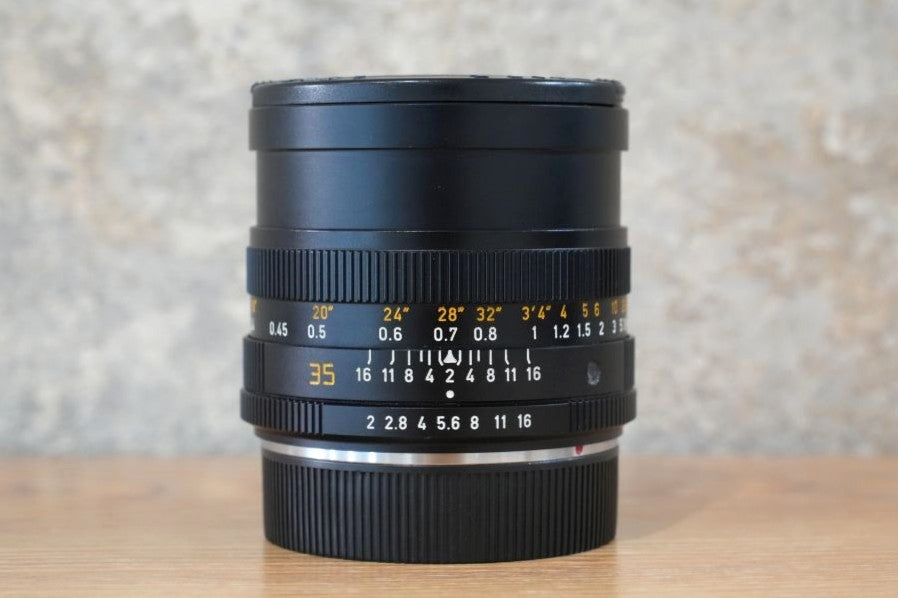LEICA Summicron R35mm f2.0 フード組込み 3-CAM 1985年製 メンテナンス済み