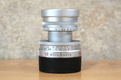 LEICA Elmar M50mm f2.8 Silver 0.7m 2003年製 メンテナンス済み