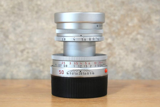 LEICA Elmar M50mm f2.8 Silver 0.7m 2003年製 メンテナンス済み