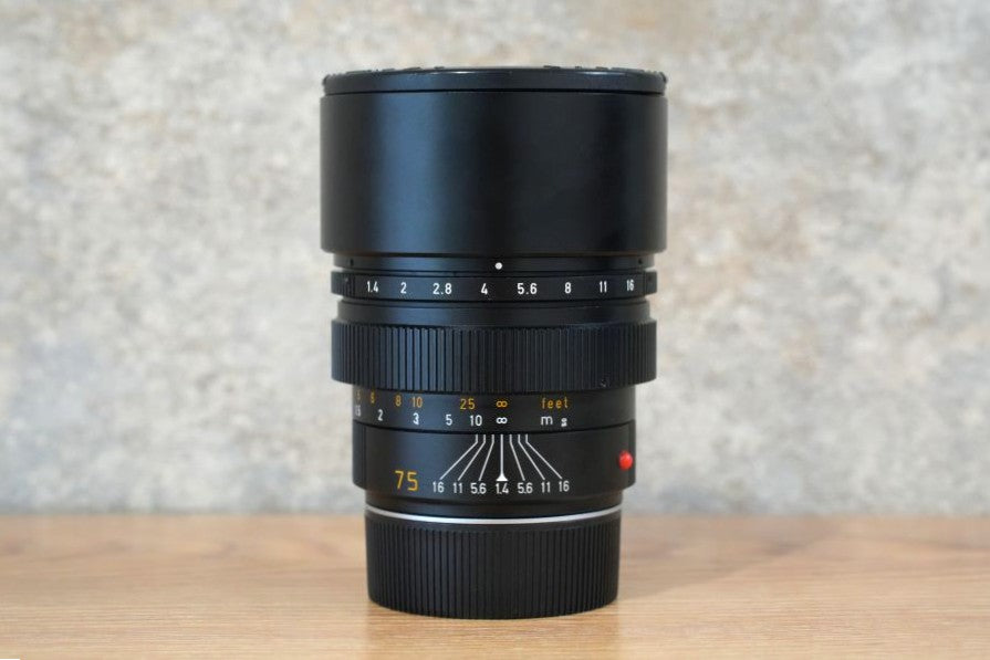 Summilux M75mm f1.4 フード組み込み 1988年製 メンテナンス済み