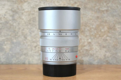 LEICA Summicron M90mm f2.0 E55 3rd Silver 1993年製 メンテナンス済み