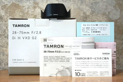 TAMRON 28-75mm F2.8 Di III VXD G2 / Model A063S Eマウント 箱付き