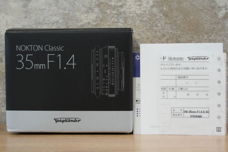 Voigtlander NOKTON classic 35mm F1.4 II SC VM 箱付き