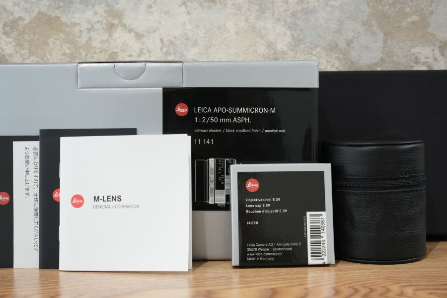 APO-Summicron M50mm f2.0 ASPH.Black 11141 2023年製 付属品完備
